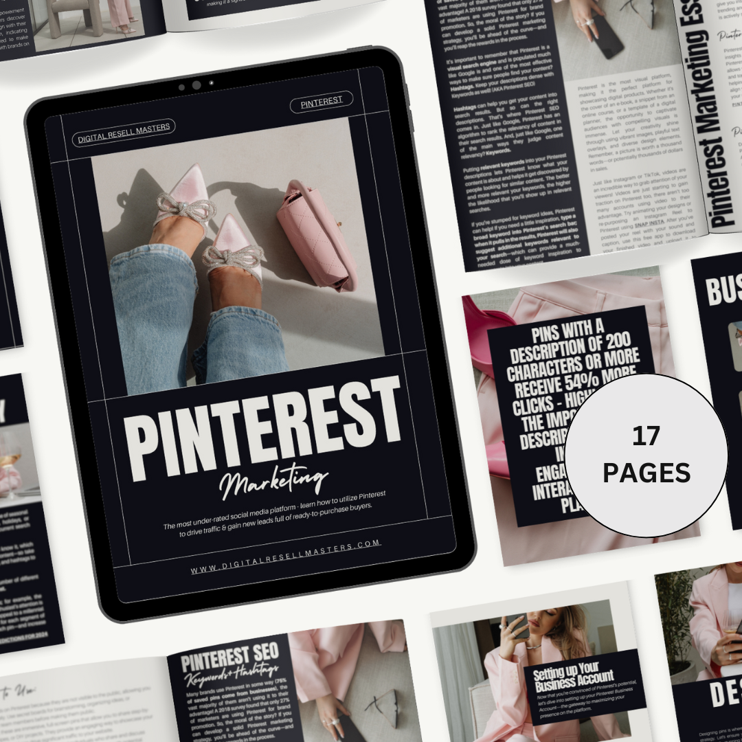 PINTEREST MARKETING PLAYBOOK | MRR | Master Resell Rights