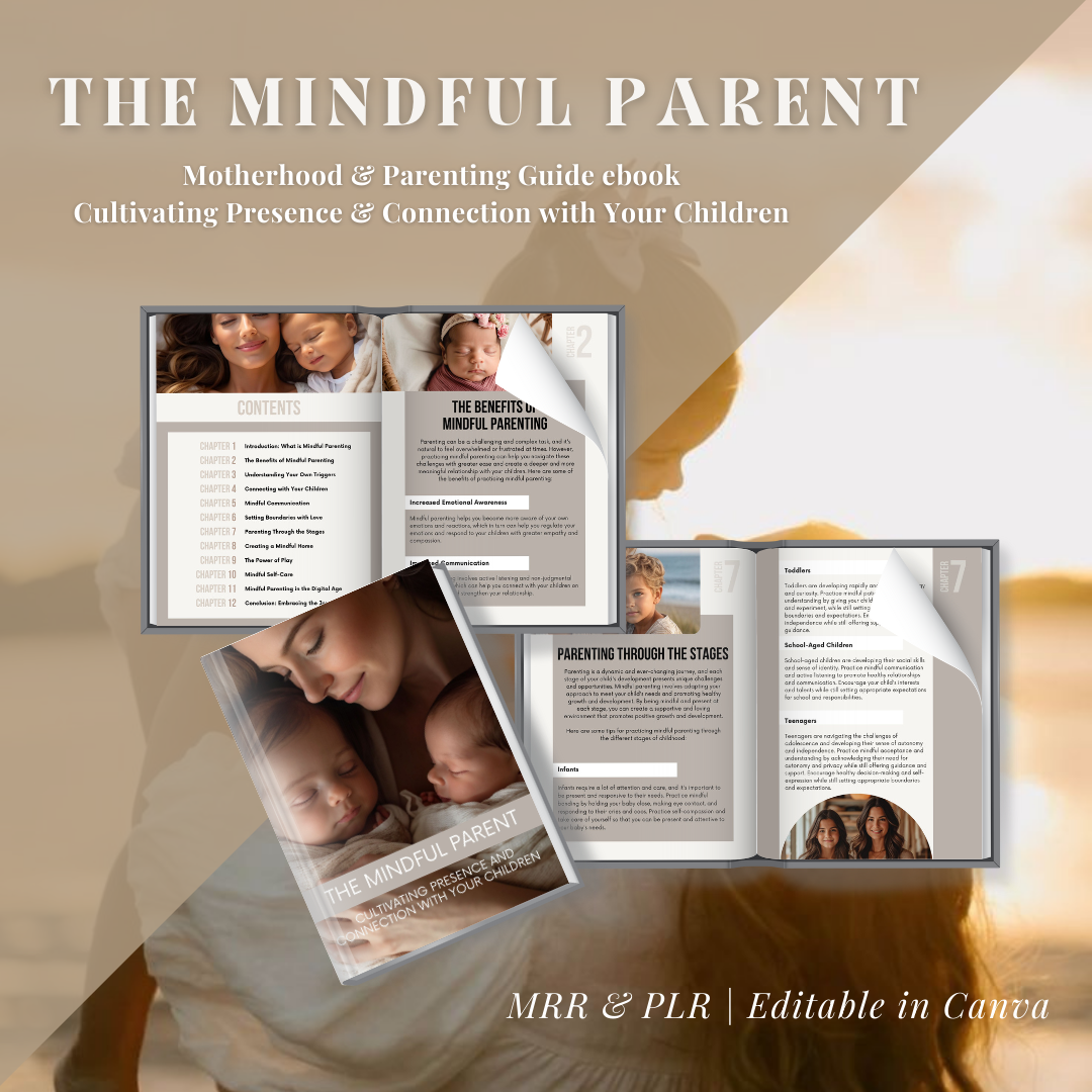 The Mindful Parent E-book | Master Resell Rights | Bundle | PLR | MRR