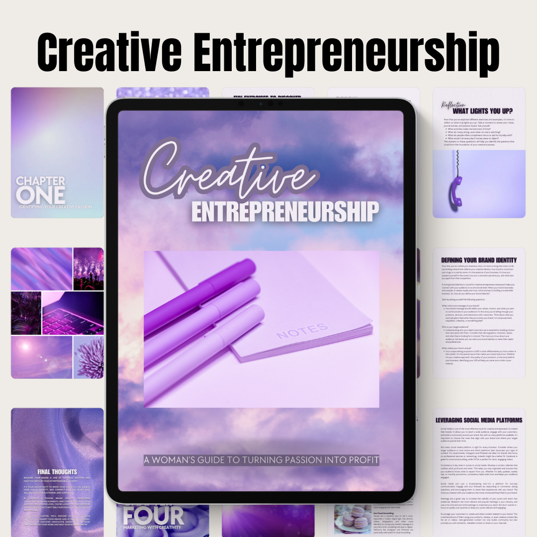 SOCIAL MEDIA | Creative Entrepreneurship | Editable in Canva