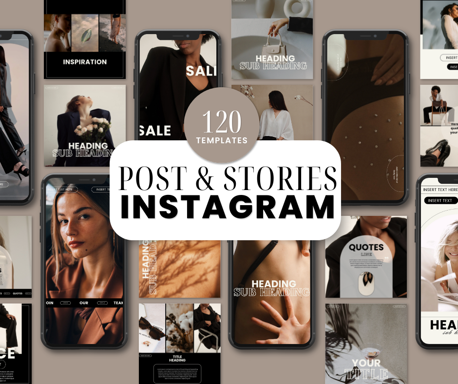 120 Luna Design Social Media Template | MRR | Master Resell Rights