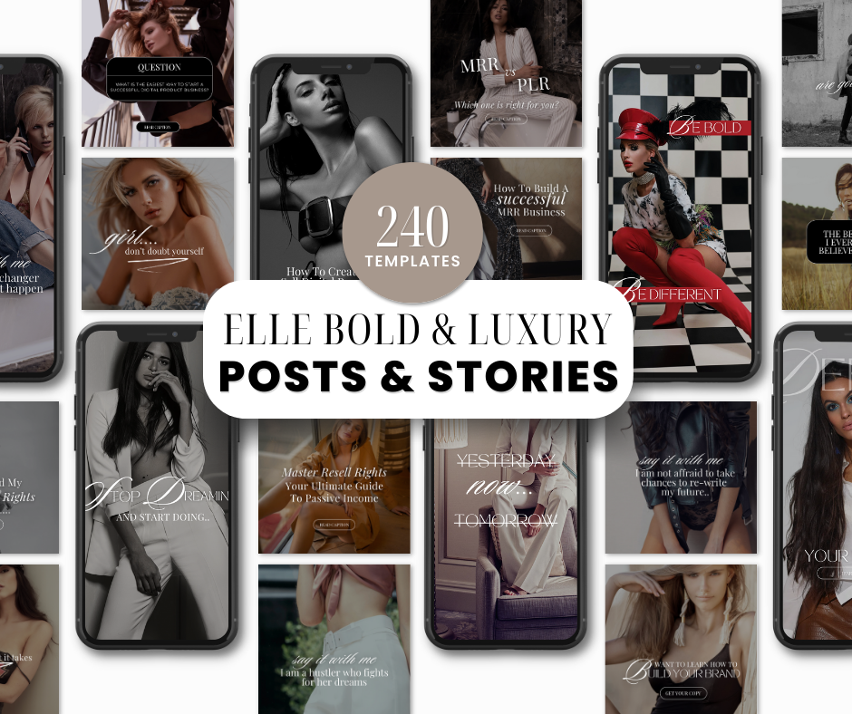 ELLE Lux 240 Social Media (FB & IG Posts & Stories)