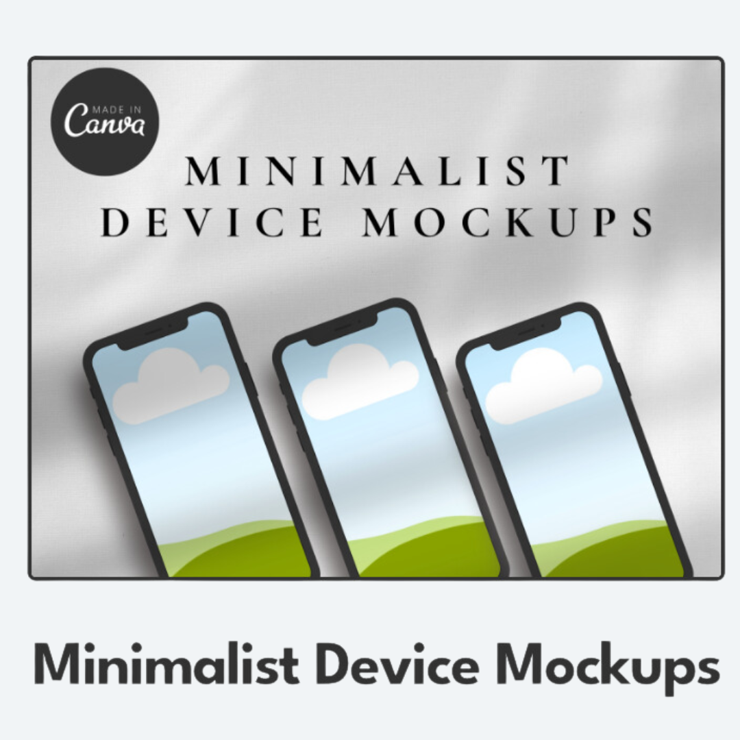 MOCKUPS | 5 Minimalist Mockups Templates | Canva Templates