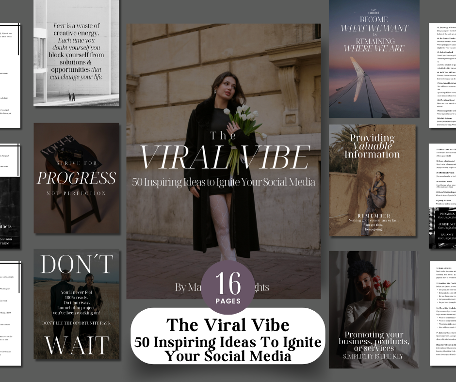 The Viral Vibe with MRR, photos and mockups included!!