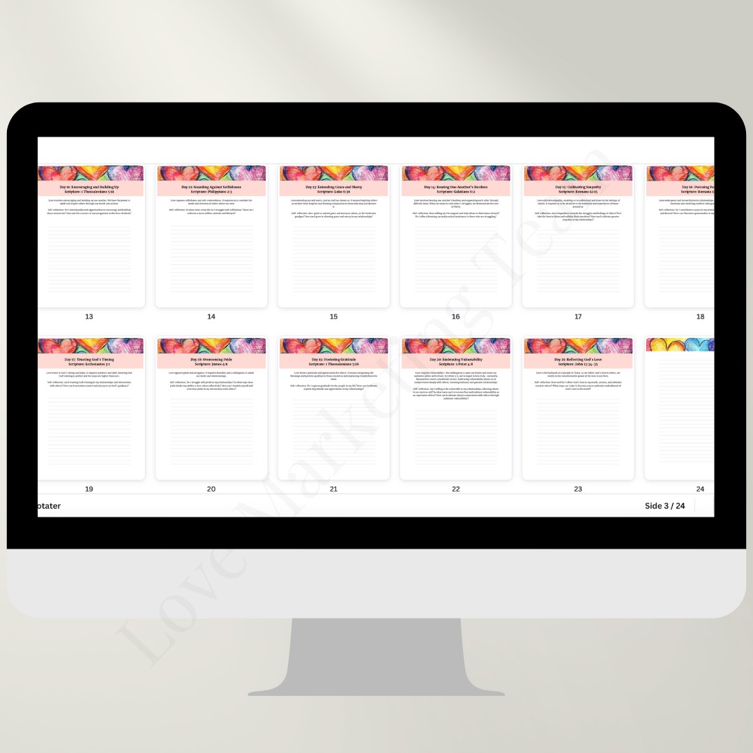 21 day Devotional Journal | Loving Others | Faith