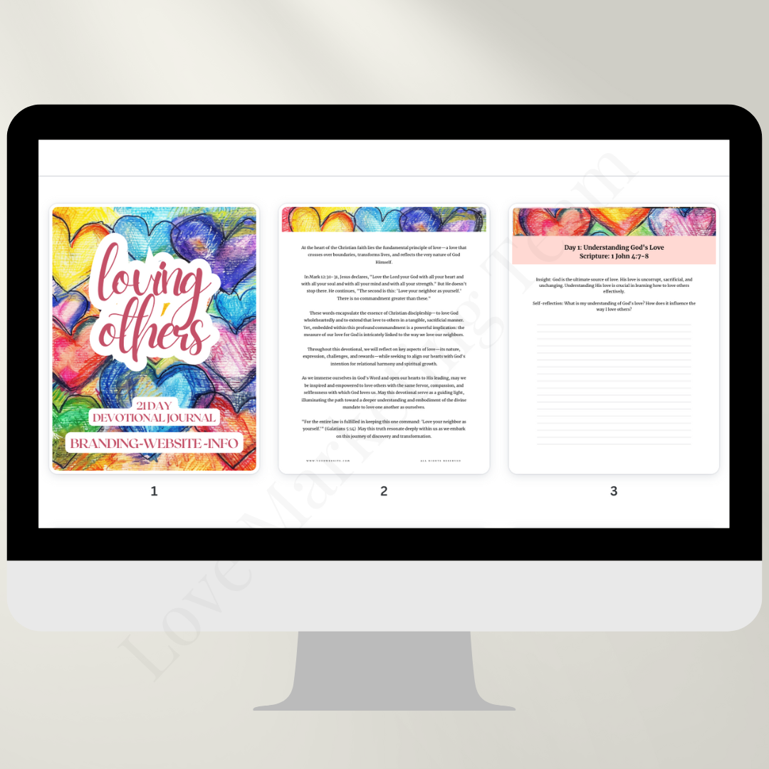 21 day Devotional Journal | Loving Others | Faith