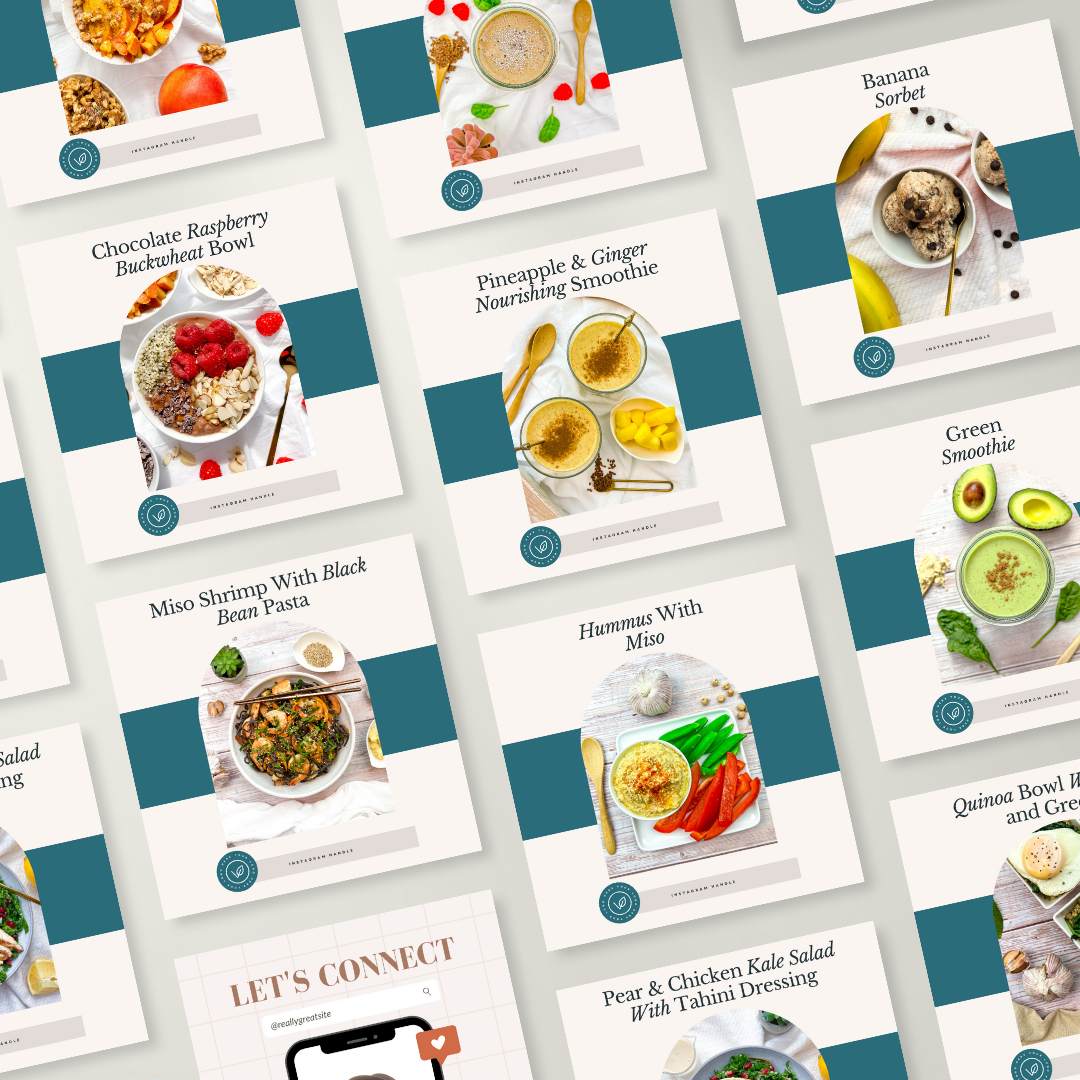 29 Gut Nourishing Food | Instagram Post Templates | Health, Fitness and Wealth