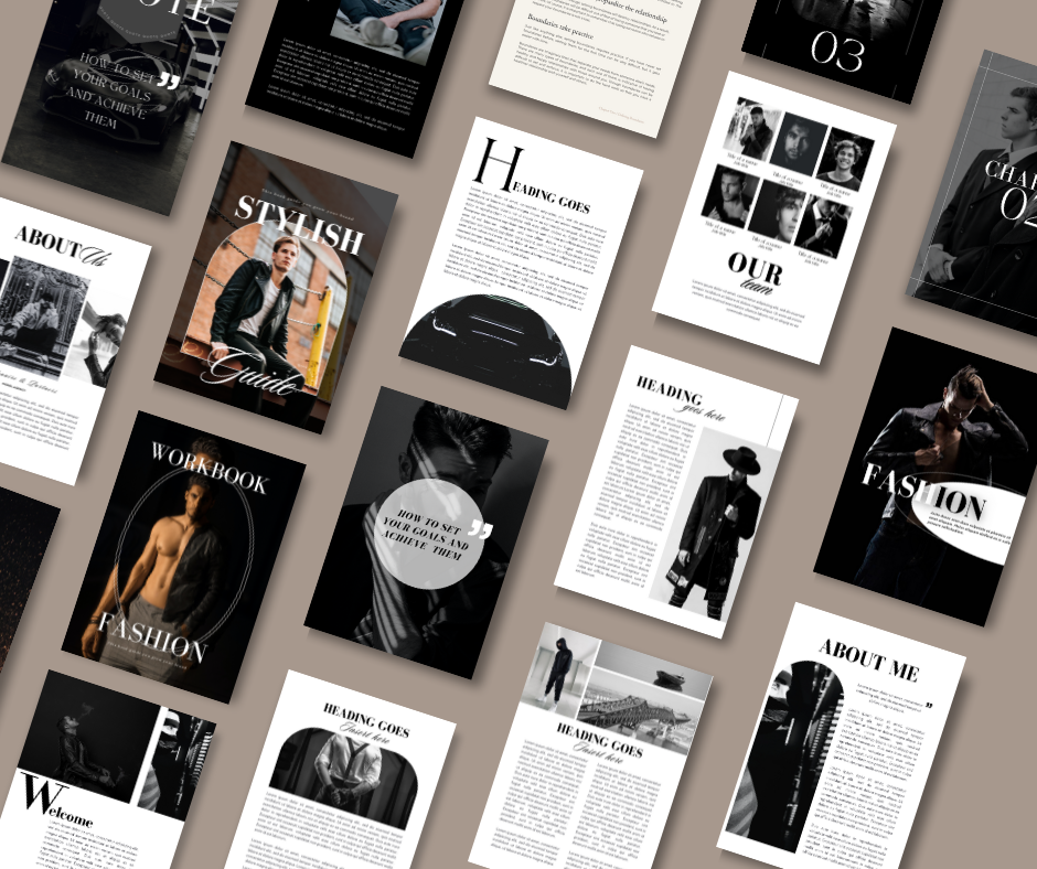 Mens Luxury Design eBook & Workbook | MRR | Master Resell Rights