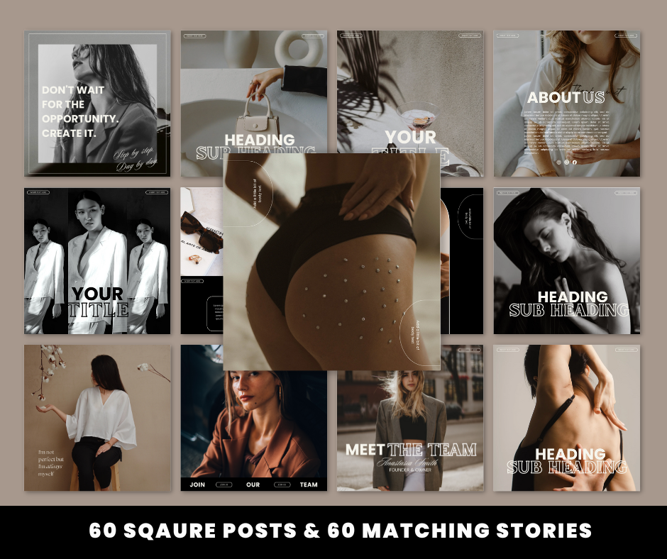 120 Luna Design Social Media Template | MRR | Master Resell Rights