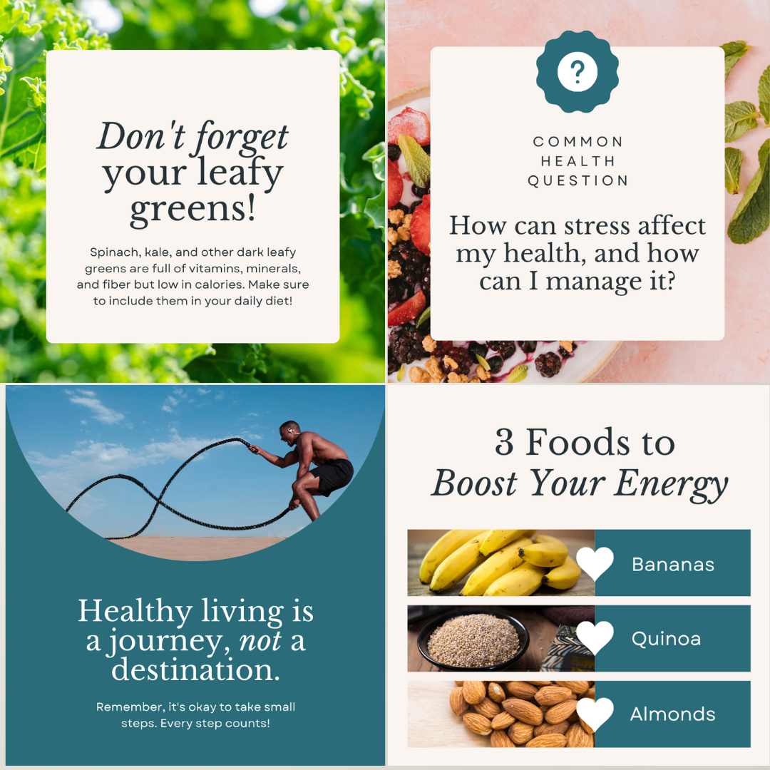 Health Coach | Social Media Posts | Instagram | Fitness