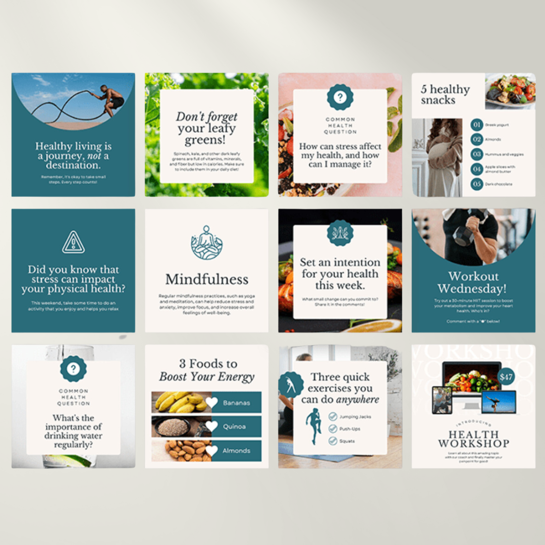 Health Coach | Social Media Posts | Instagram | Fitness