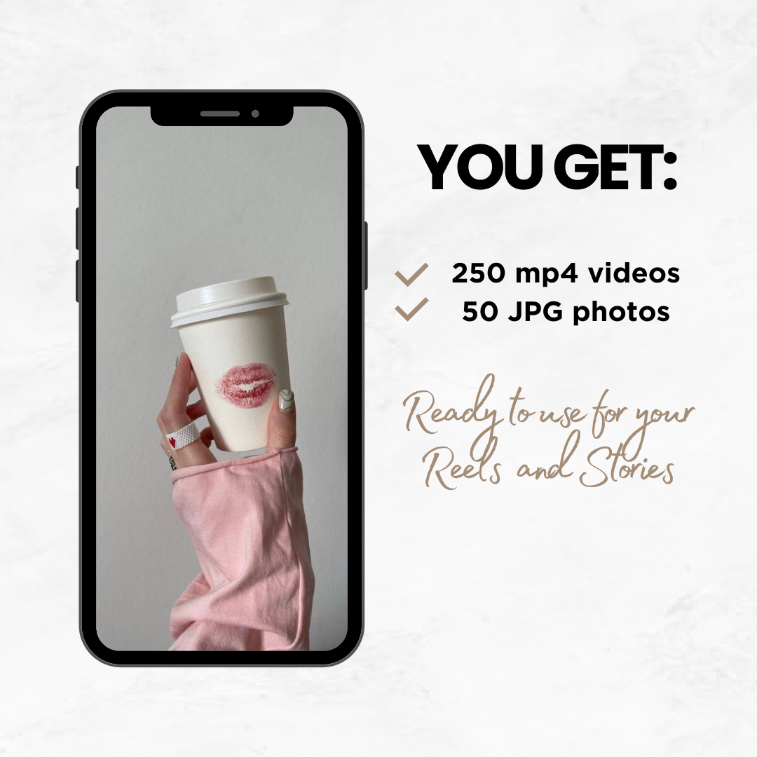 250 Aesthetic Video Reels | Faceless IG videos for stories and reels | PLR + MRR Resell Rights