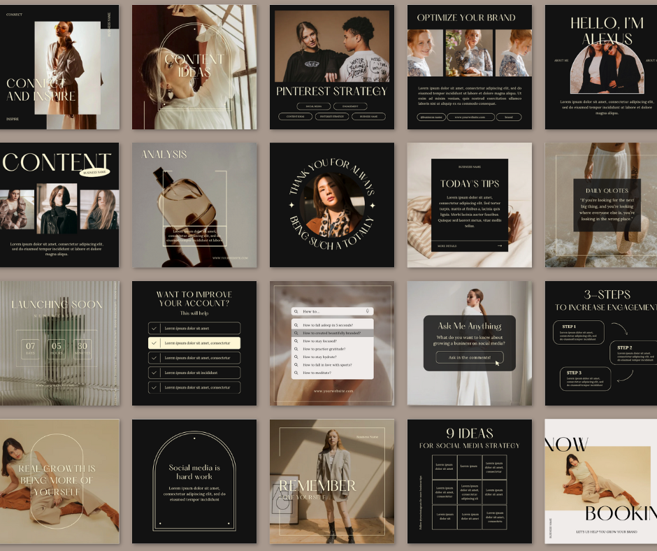 200 Social Media Design Instagram Bundle | MRR | Master Resell Rights