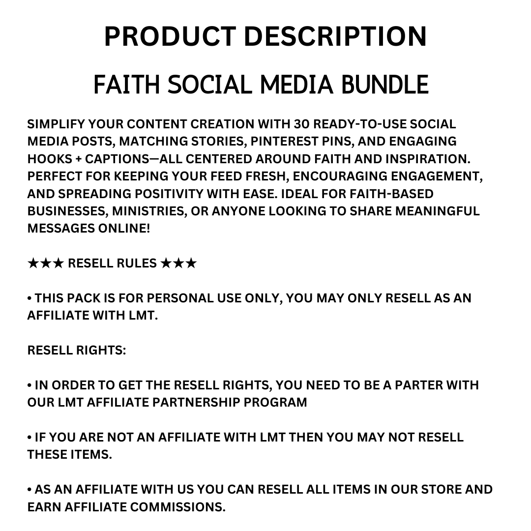 FAITH | Faith Social Media Bundle | Vol II | Canva Templates