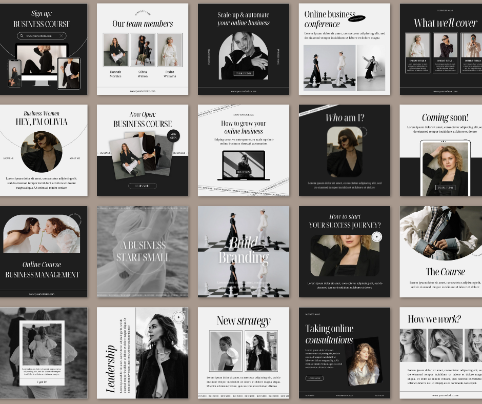 200 Business Social Media Design Instagram Bundle | MRR | Master Resell Rights