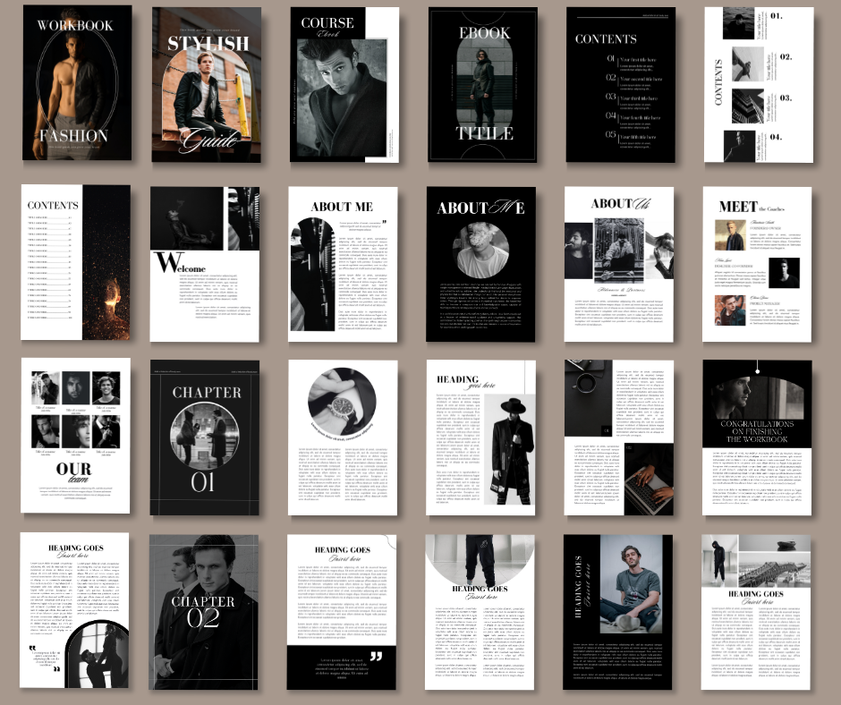 Mens Luxury Design eBook & Workbook | MRR | Master Resell Rights