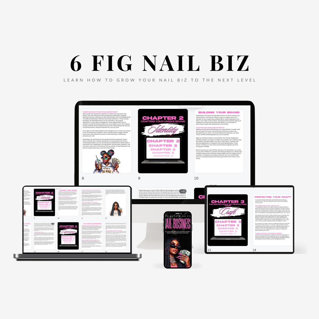 6 Figure Nail Business (32 Pages) | E-BOOK | PLR