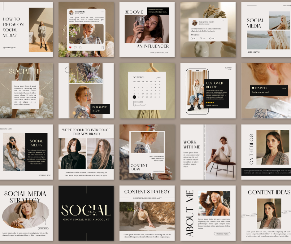 200 Social Media Design Instagram Bundle | MRR | Master Resell Rights