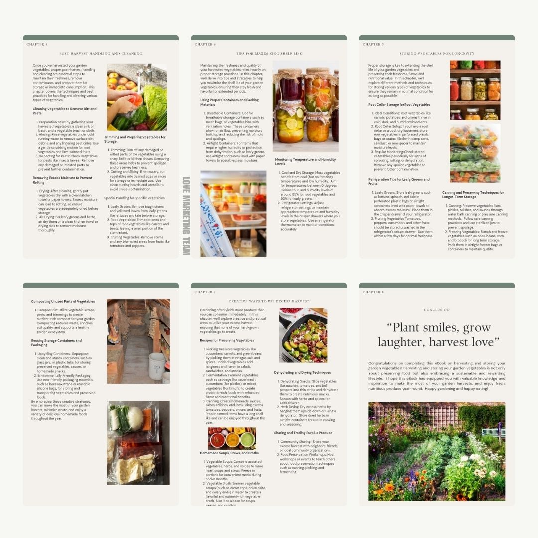 Harvesting & Storing Garden Vegetables