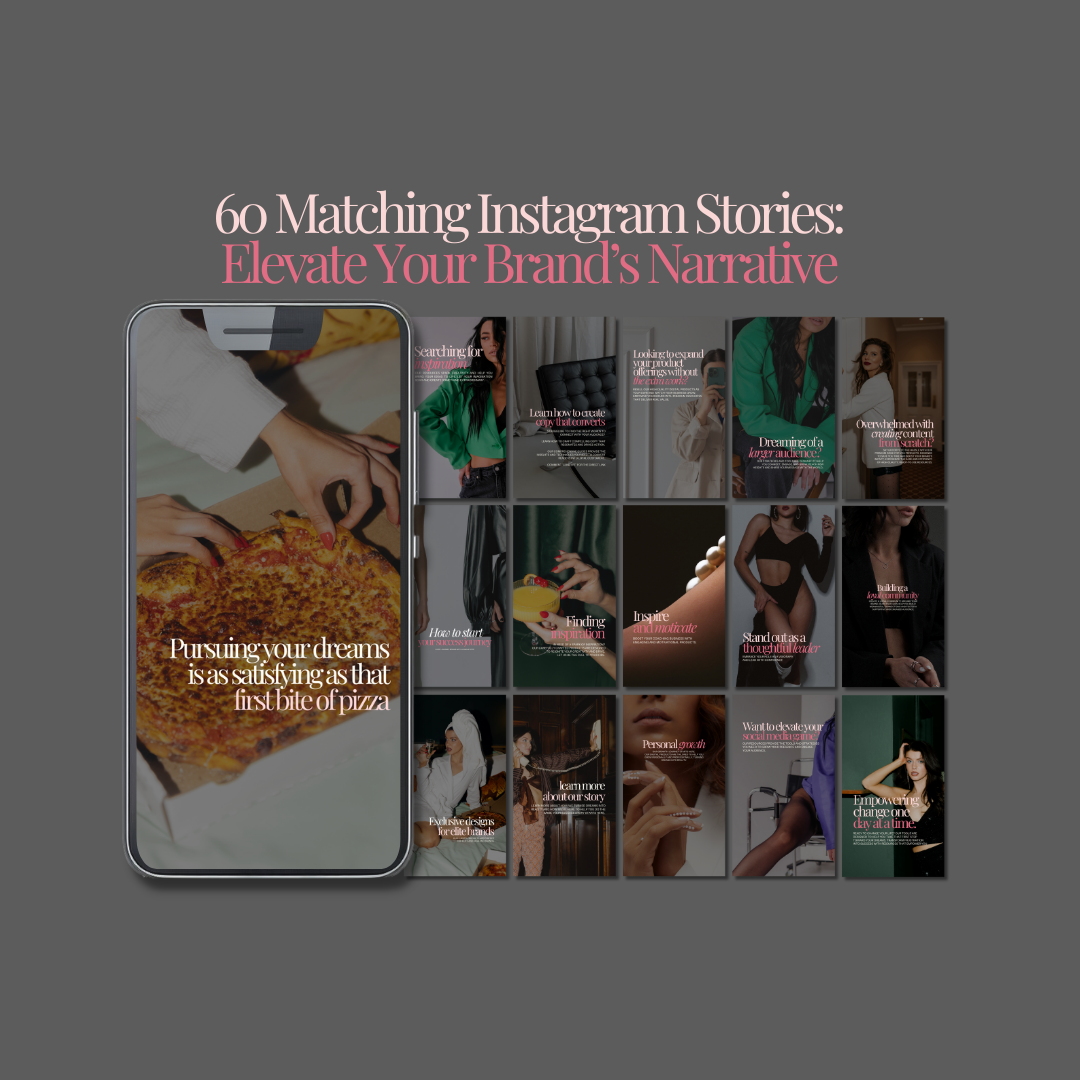 Elysian Noir Social Media Bundle - with mockups included two sizes