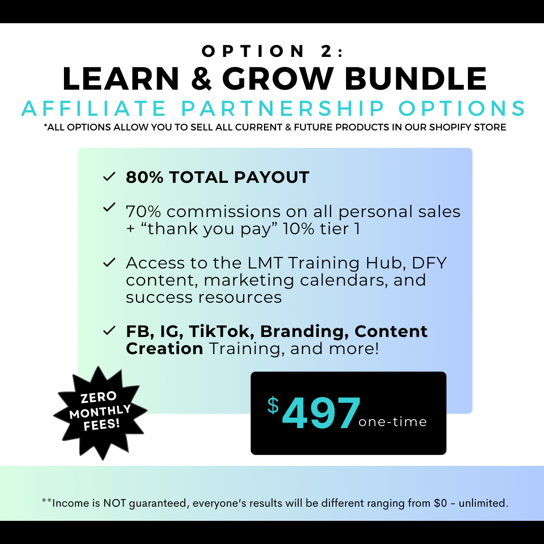 Affiliate Partnership | Learn & Grow Bundle