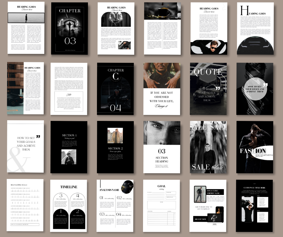 Mens Luxury Design eBook & Workbook | MRR | Master Resell Rights