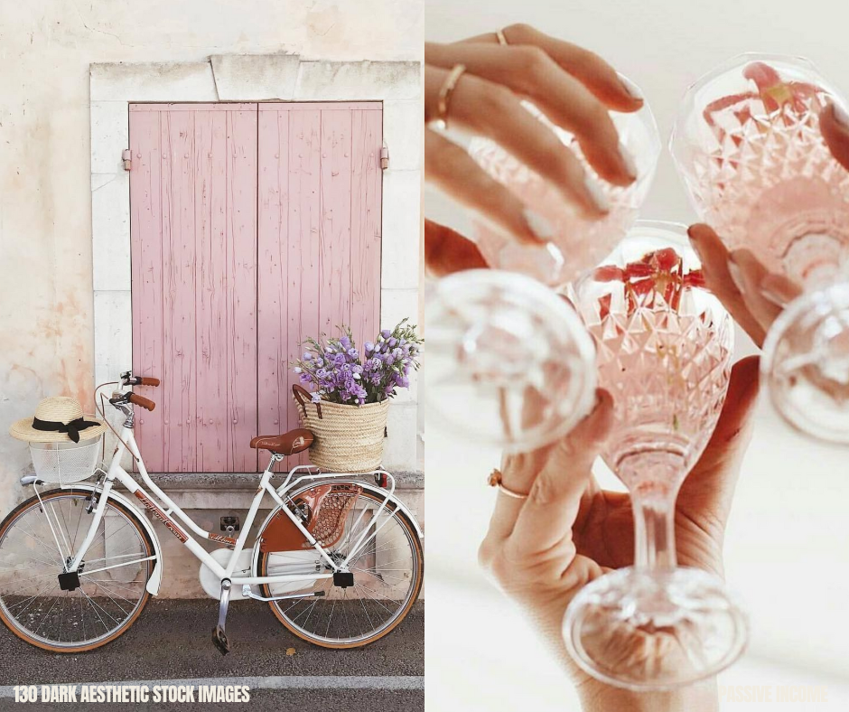 170+ Pink Boho Aesthetic Social Media Stock Images + Mockups included!! | MRR Master Resell Rights