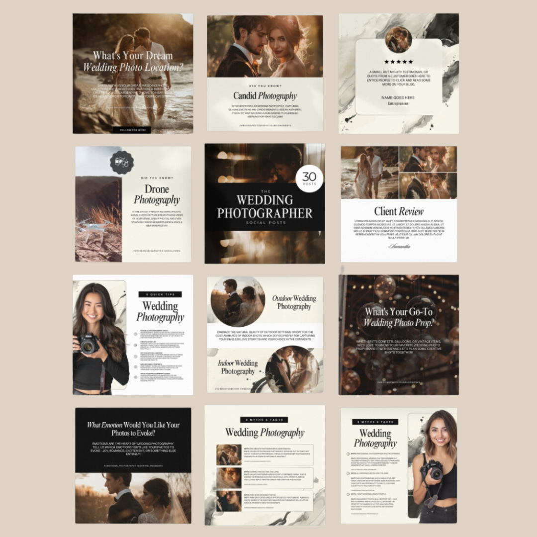 Photography Instagram Post Templates | Social Media |