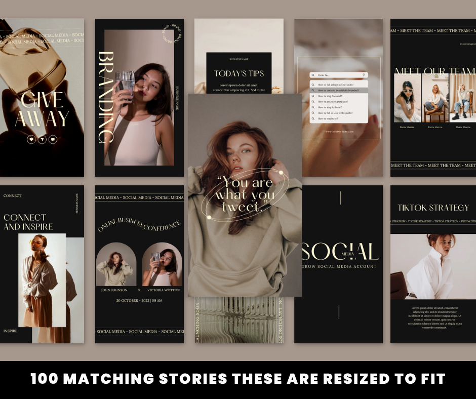200 Social Media Design Instagram Bundle | MRR | Master Resell Rights