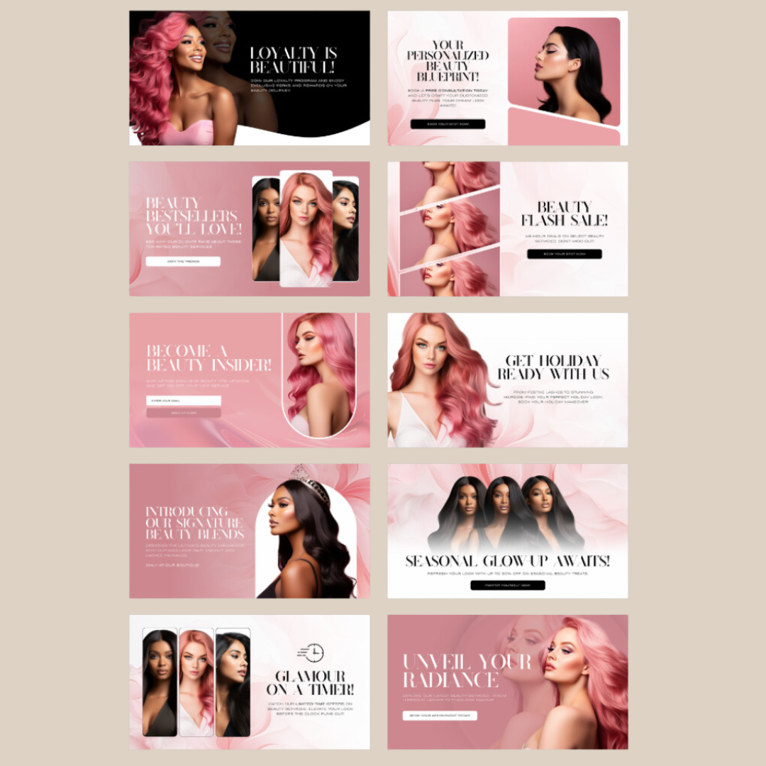Website Banners For Beauty Boutique | Business |