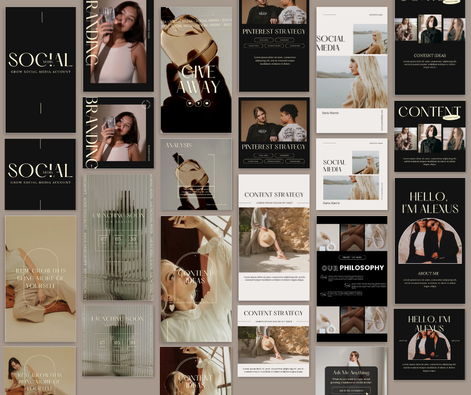 200 Social Media Design Instagram Bundle | MRR | Master Resell Rights