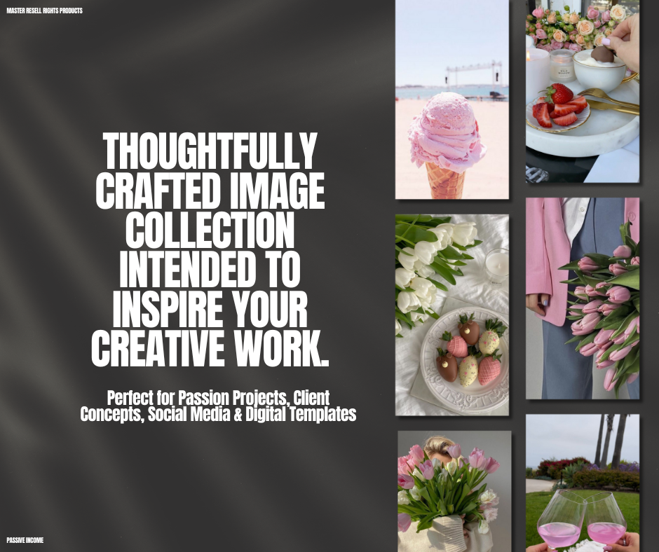 170+ Pink Boho Aesthetic Social Media Stock Images + Mockups included!! | MRR Master Resell Rights