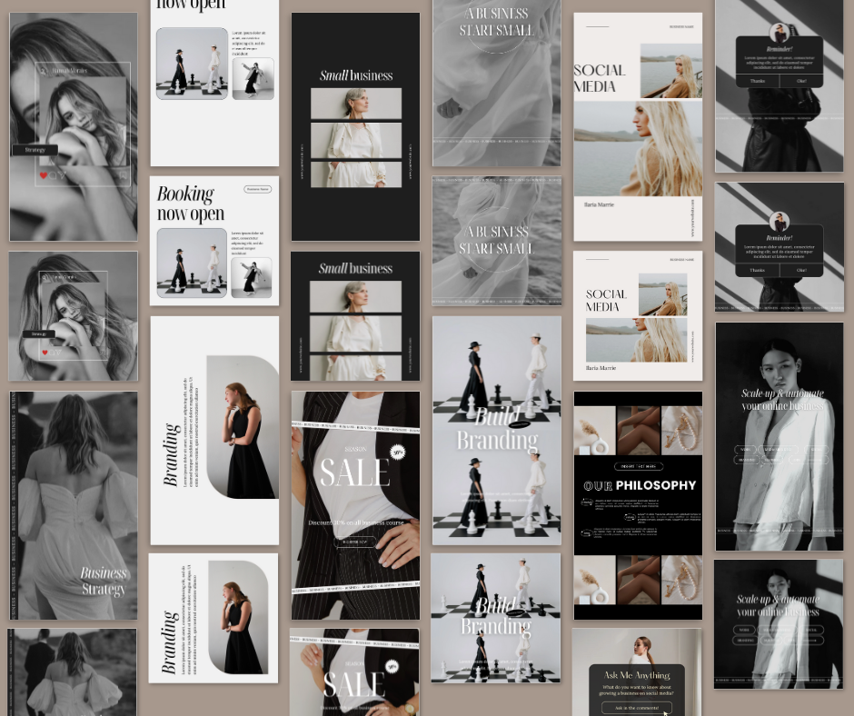200 Business Social Media Design Instagram Bundle | MRR | Master Resell Rights