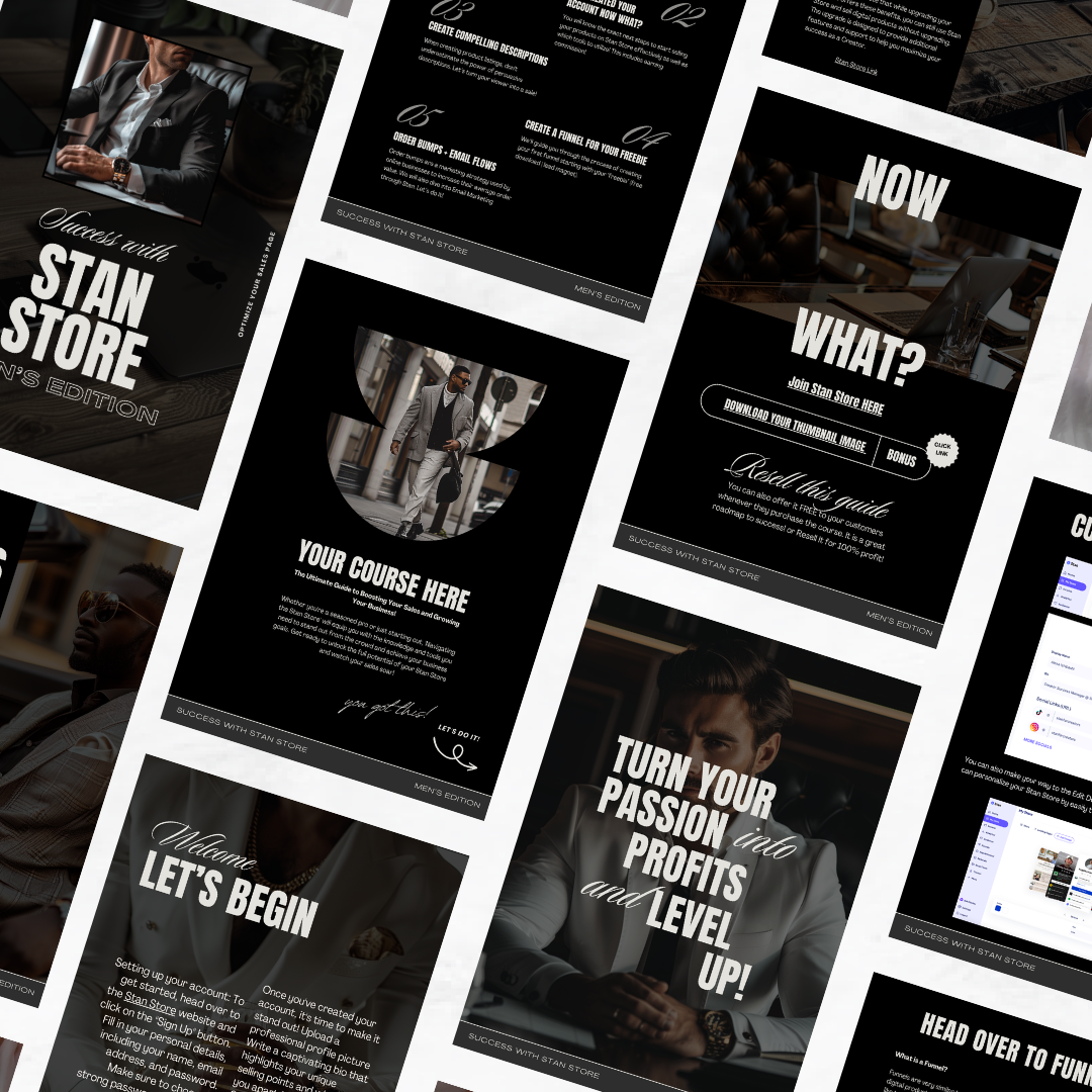MENS SUCCESS WITH STAN STORE | E-book | MRR/PLR