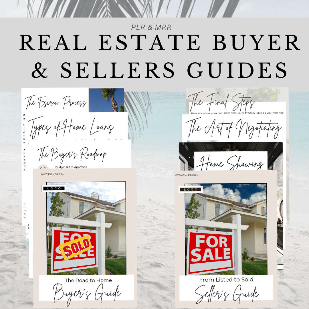 REAL ESTATE | Buyer & Sellers Guides | PLR | MRR