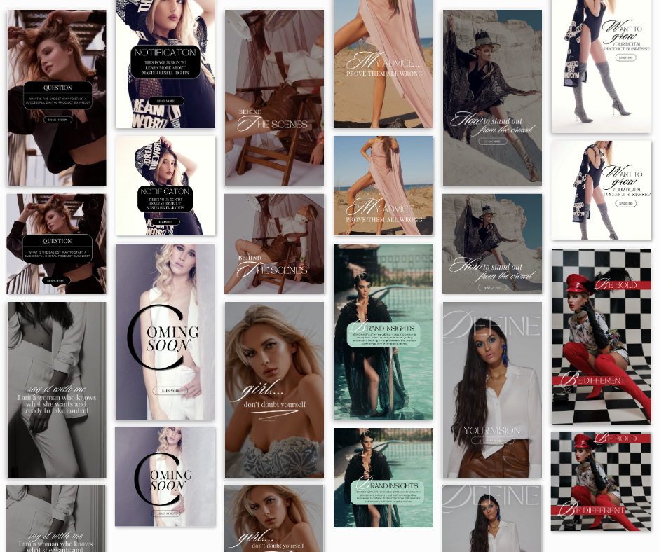 ELLE Lux 240 Social Media (FB & IG Posts & Stories)
