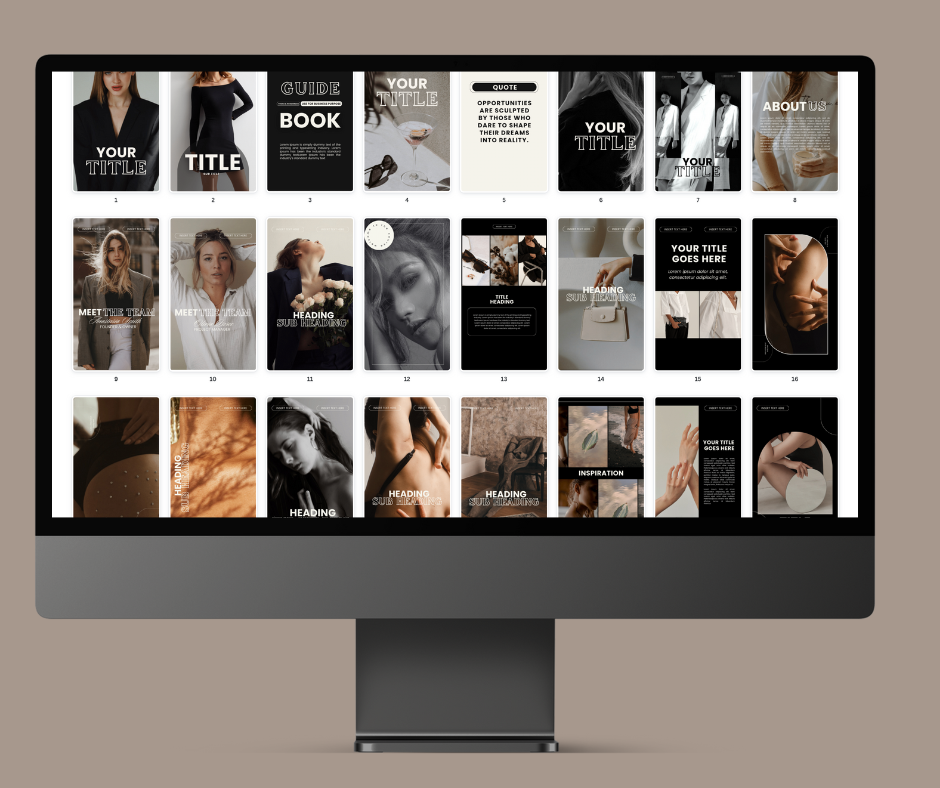 120 Luna Design Social Media Template | MRR | Master Resell Rights