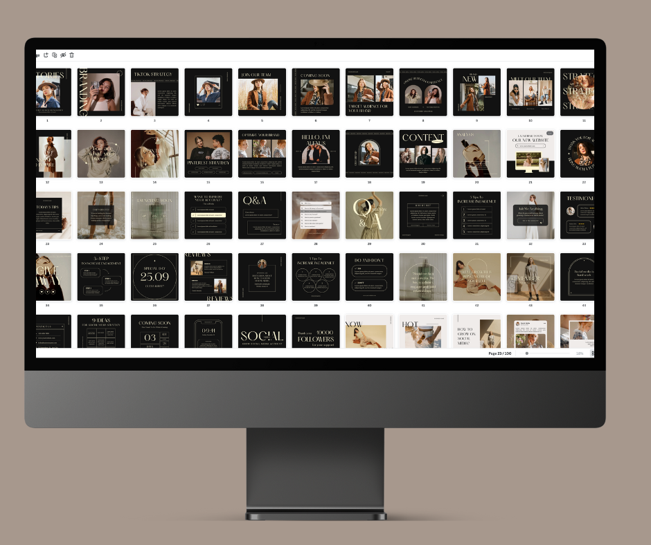 200 Social Media Design Instagram Bundle | MRR | Master Resell Rights