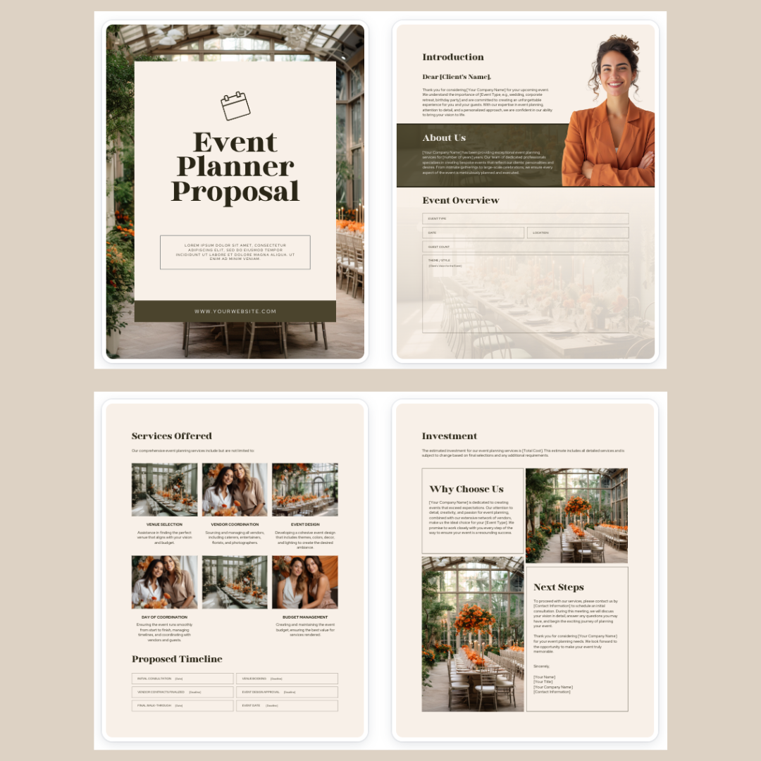 Event Planner Proposal | Business