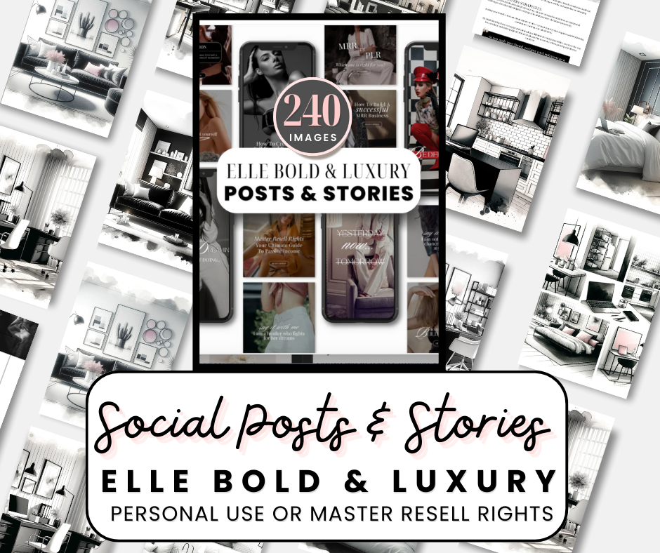 ELLE Lux 240 Social Media (FB & IG Posts & Stories)