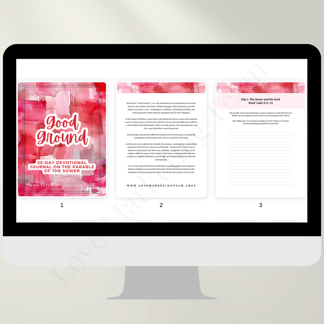 30day Devotional Journal | Good Ground | Faith