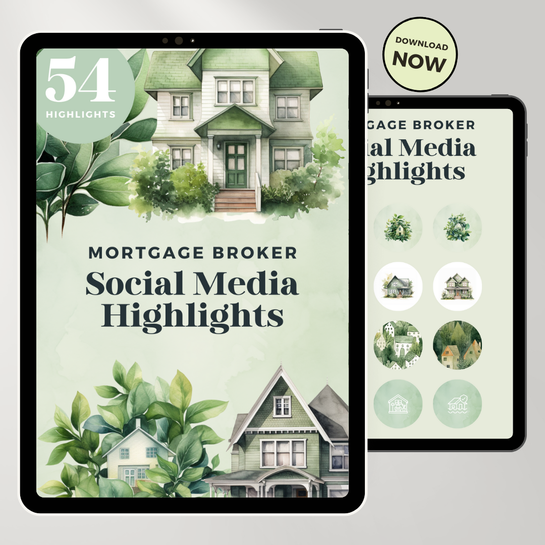 Mortgage Broker | Real Estate | Instagram Highlights Covers | Green