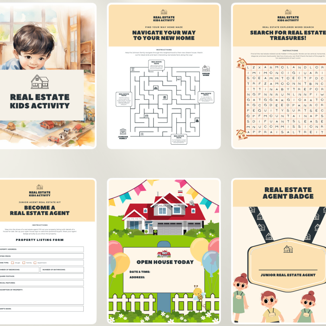 Real Estate Kids Activity | Real Estate | Realtors