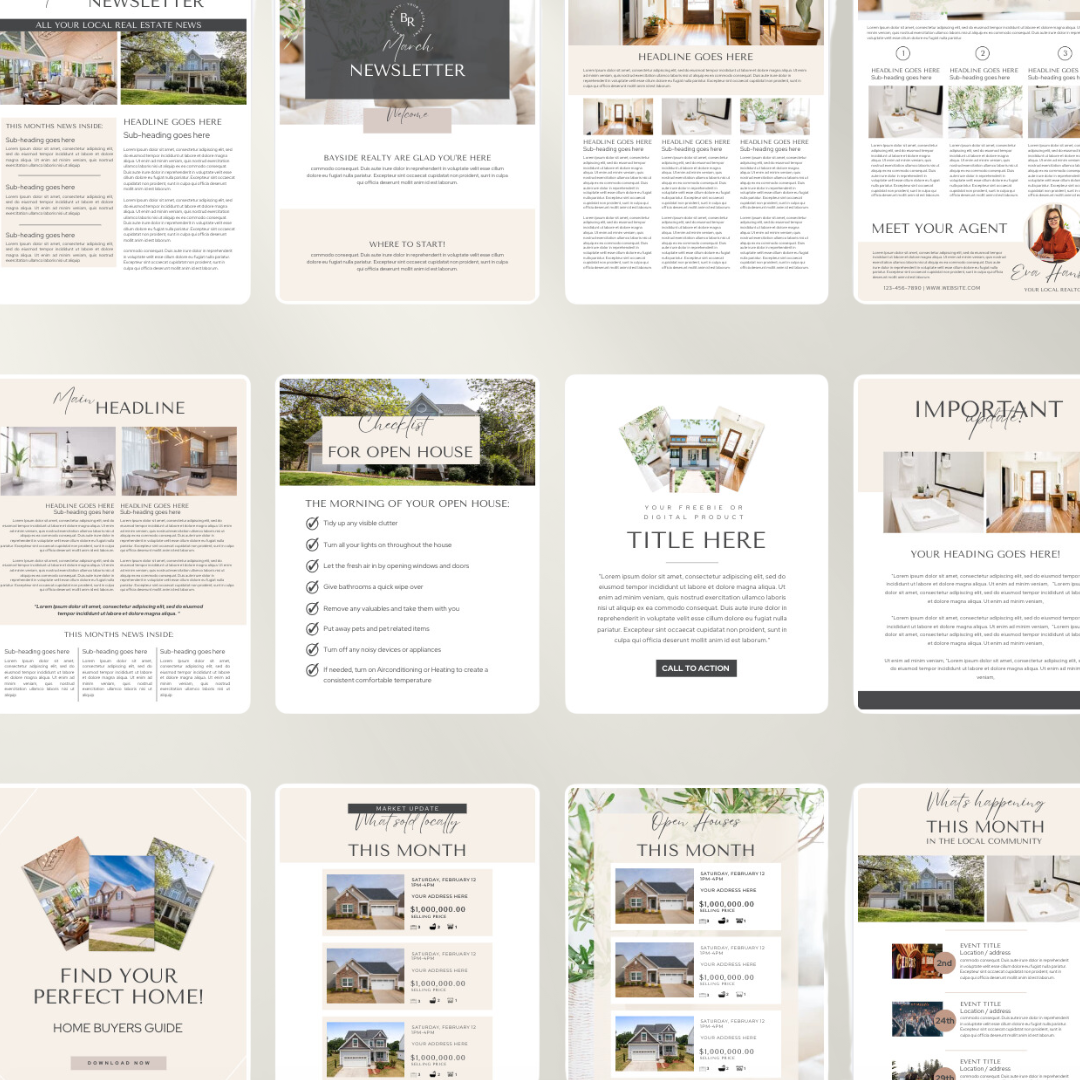 Realtor Newsletter Templates | Real Estate | E-mail Marketing