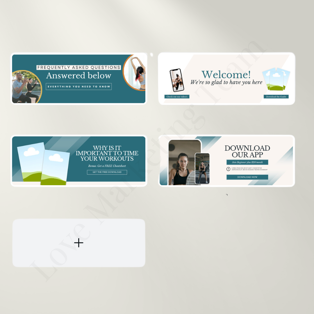 Newsletter Banners | Fitness & Nutrition | Health, Wellness, and Wealth