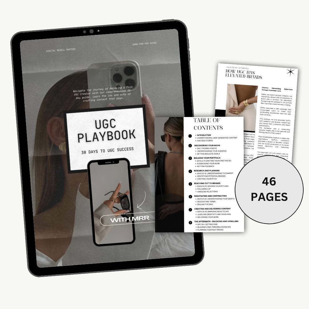 UGC PLAYBOOK |  MRR |  Master Resell Rights