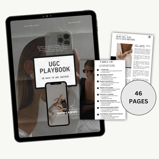 UGC PLAYBOOK |  MRR |  Master Resell Rights