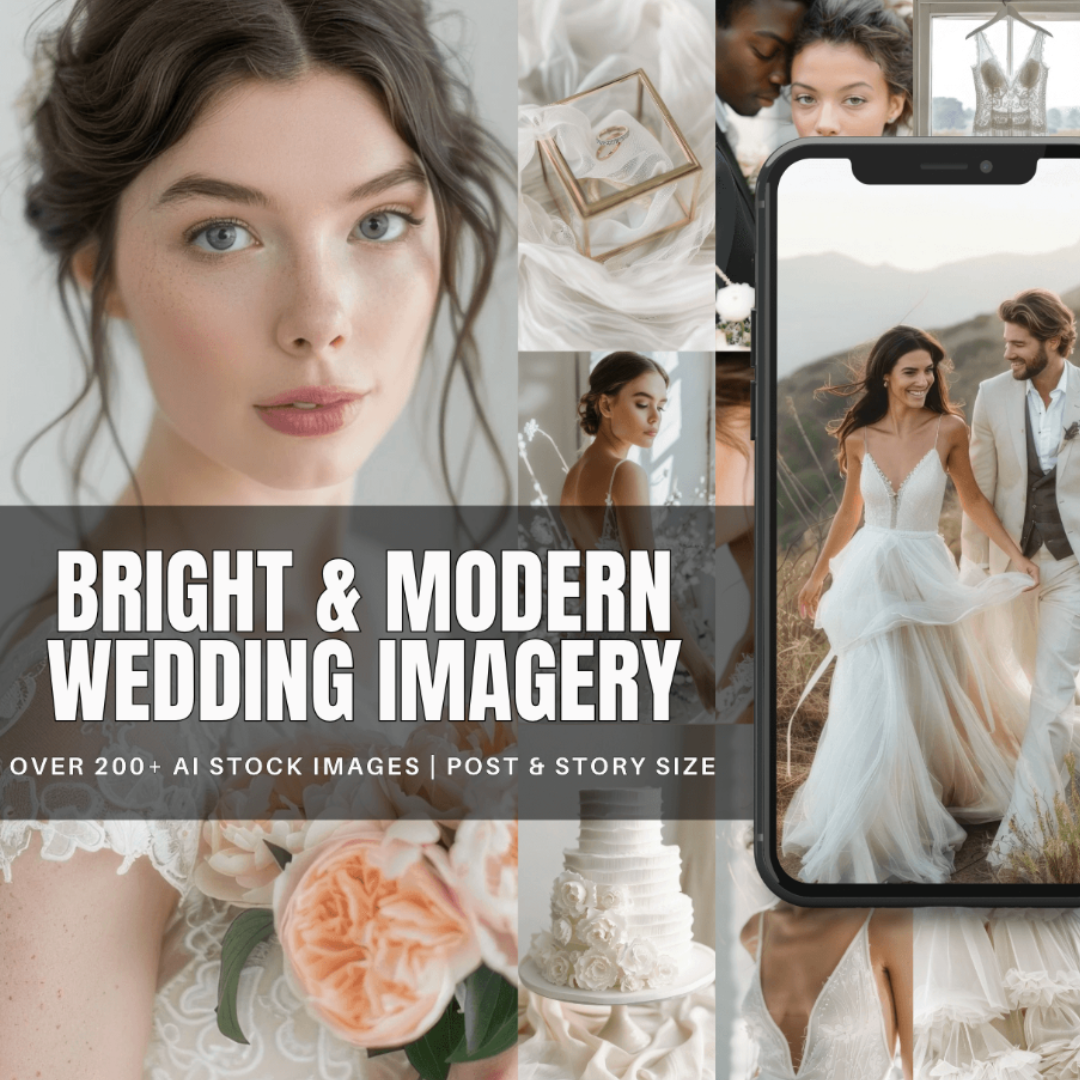 Wedding | 200+ Bright & Modern Wedding Imagery | MRR