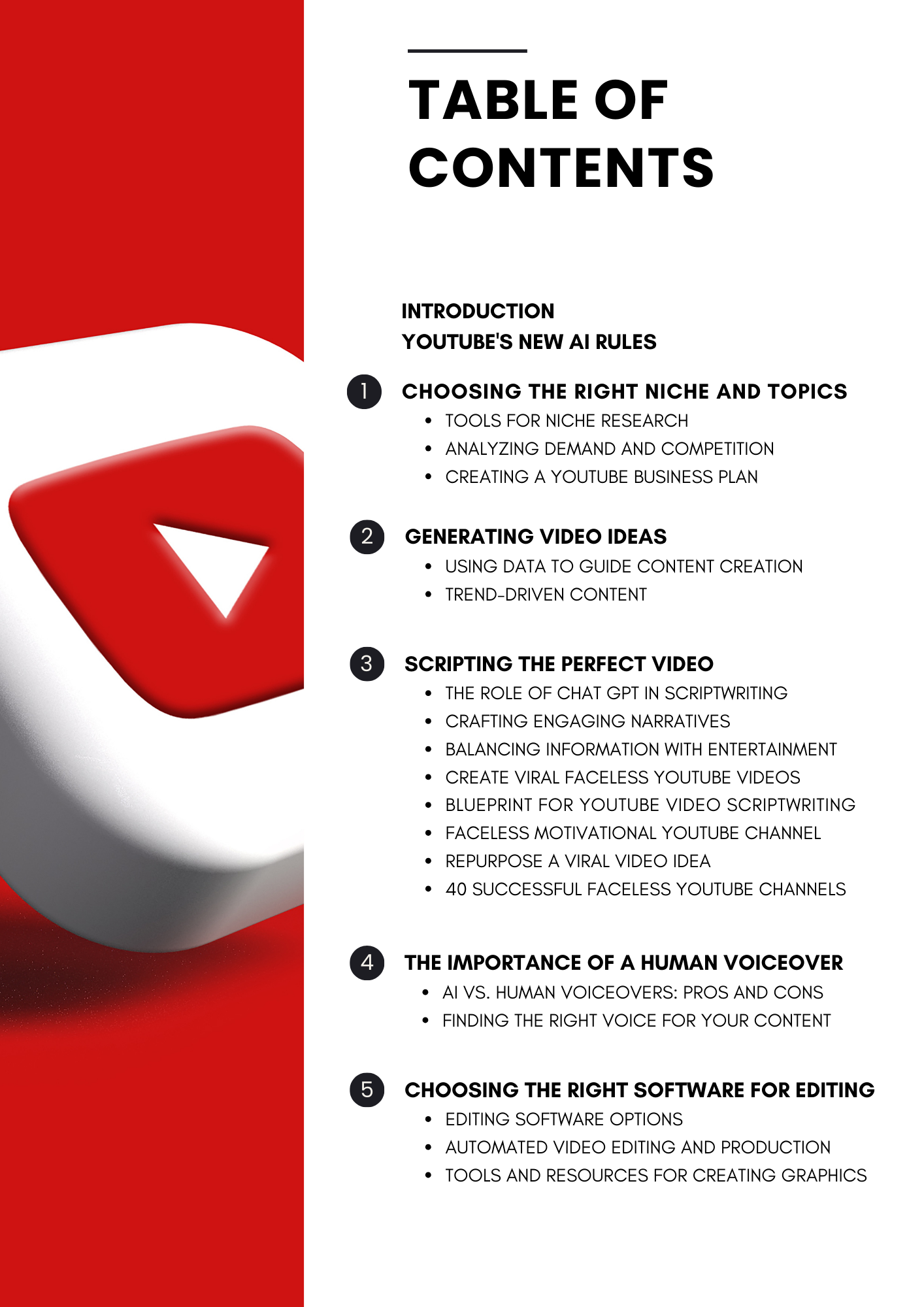 YouTube Faceless Success Guide (100 pages)