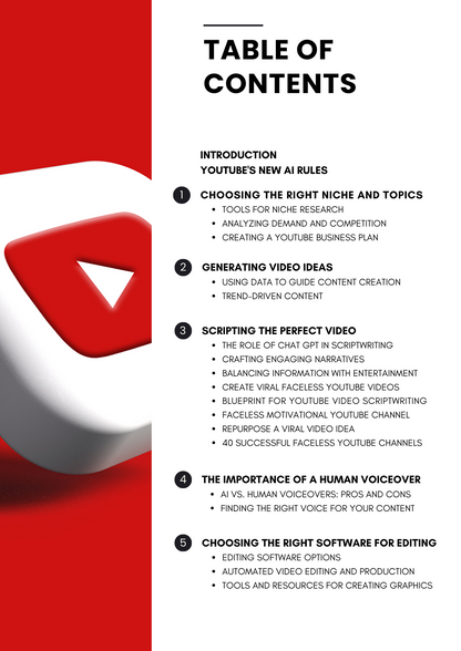 YouTube Faceless Success Guide (100 pages)