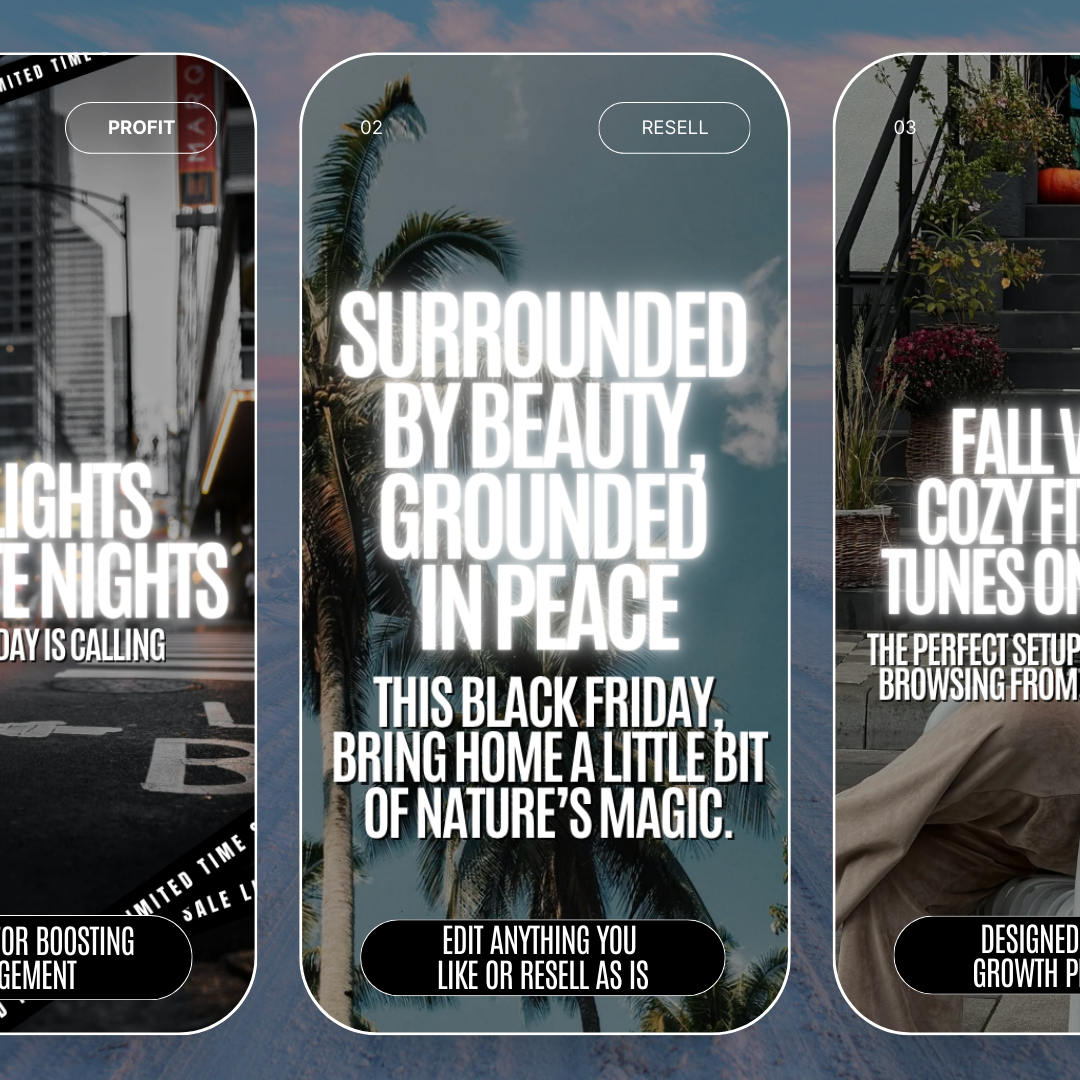 SOCIAL MEDIA | The Ultimate Black Friday Social Media Content Bundle